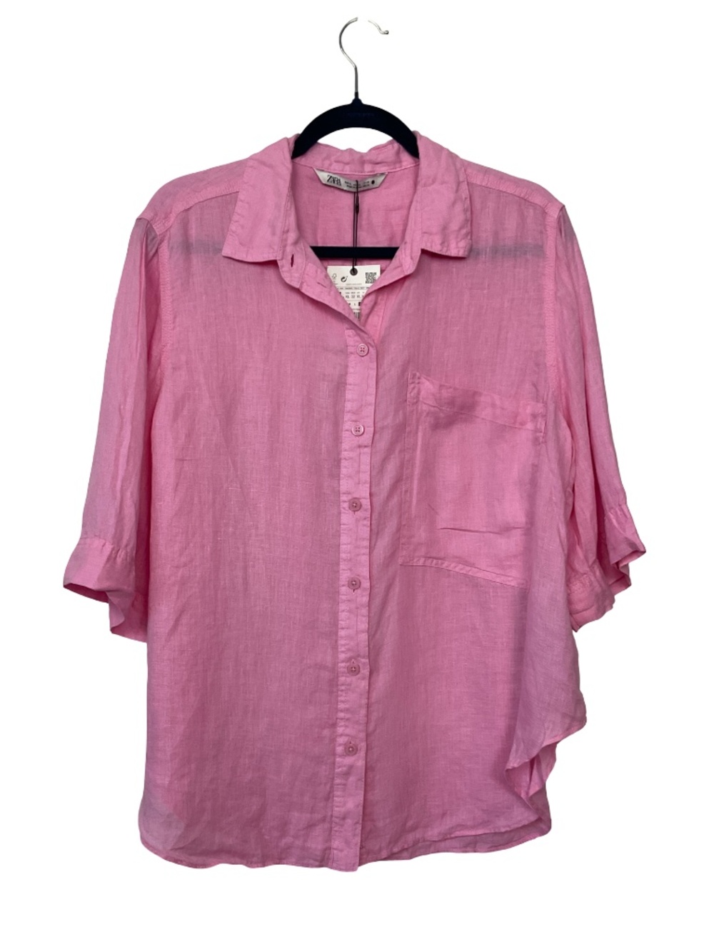 ZARA 100% Linen Shirt NWT - Picture 2 of 6